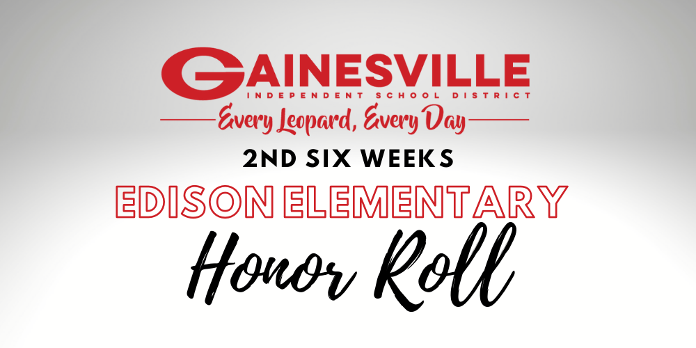  2nd six weeks honor roll